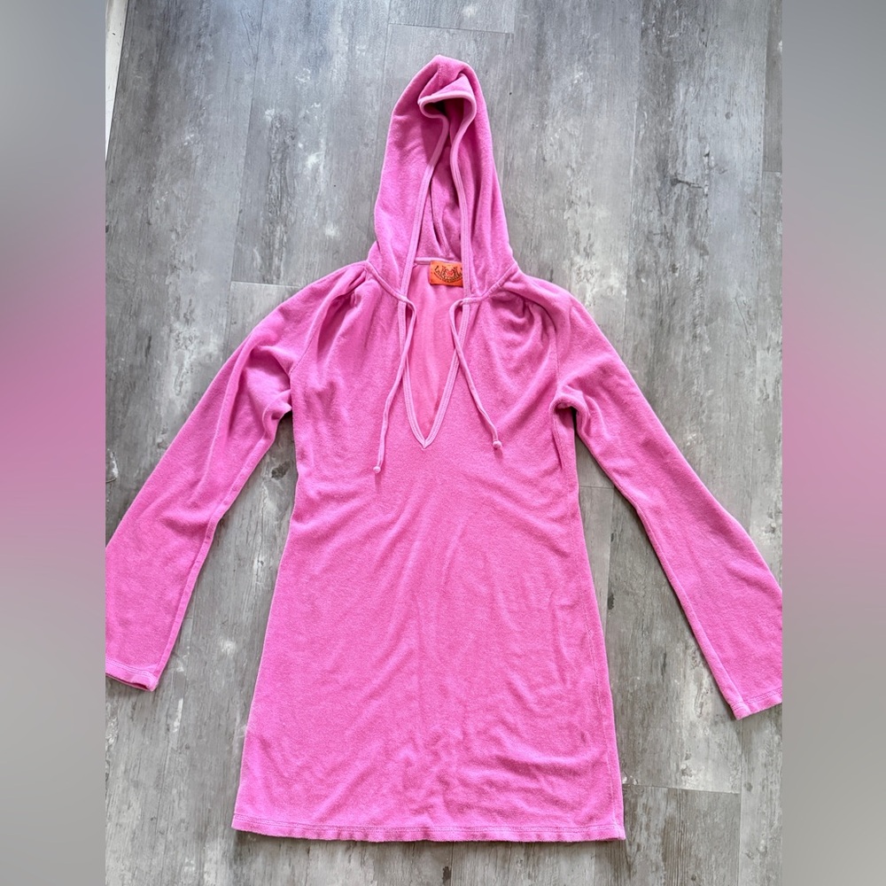 VINTAGE JUICY TERRYCLOTH COVERUP SZ SMALL